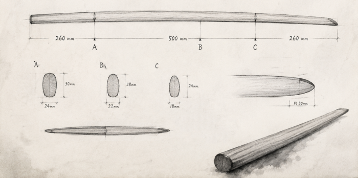 Bokken sur mesure